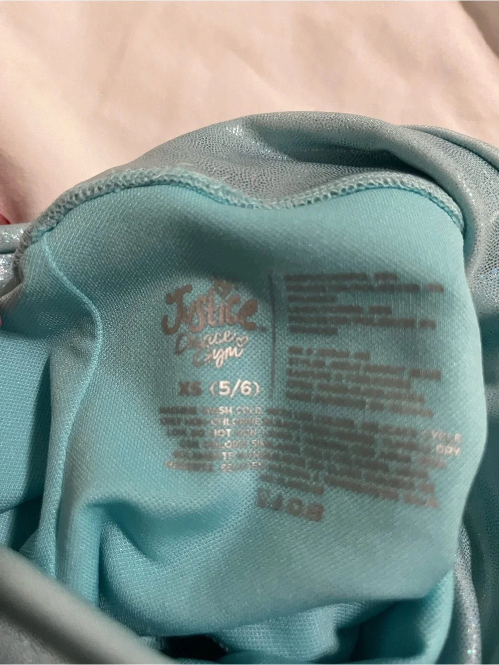 Justice gymnastics shorts size 5/6